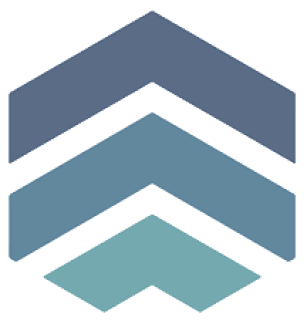 Chevron pattern in gradient blue shades.